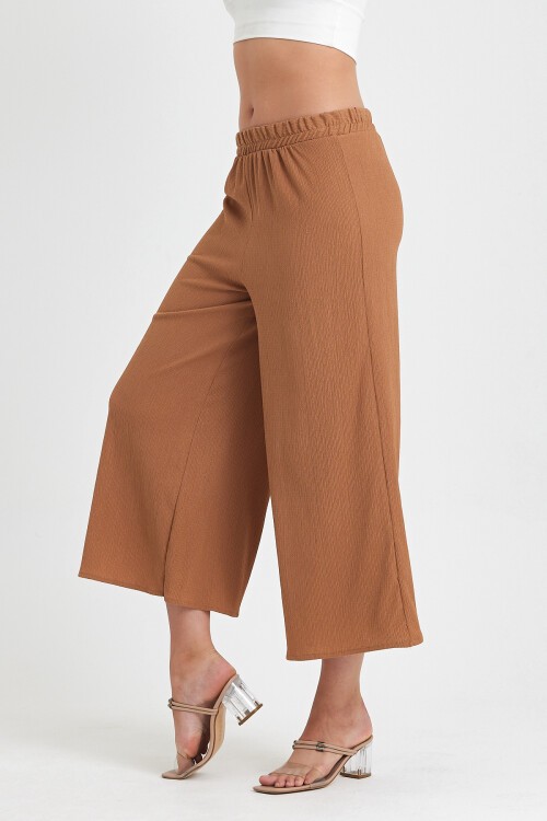 913 Kiremit Otantik Nakış Püskül Detay Bürümcük Pantolon