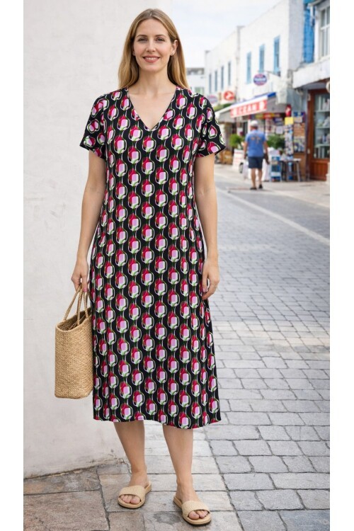 V4 Kısa Kollu Ekonomik Elbise