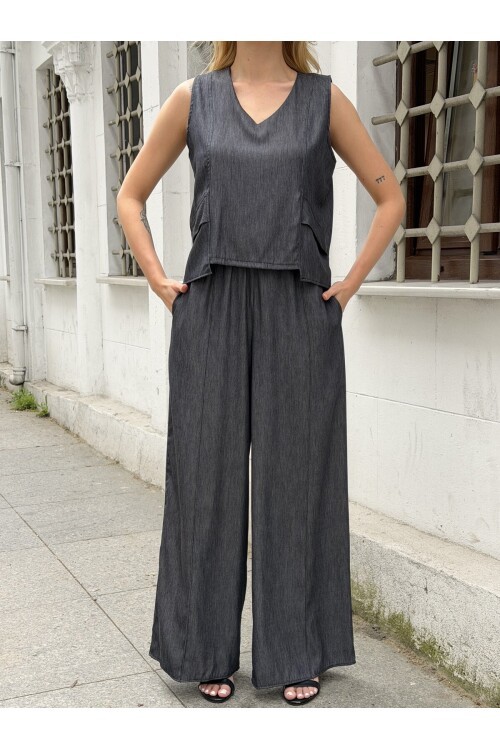 V440 Siyah Sıfır Kol Tensel Takım