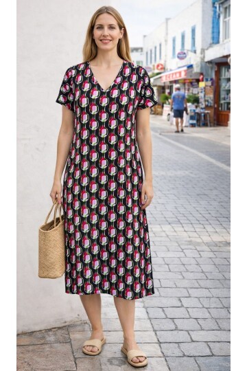 V4 Kısa Kollu Ekonomik Elbise