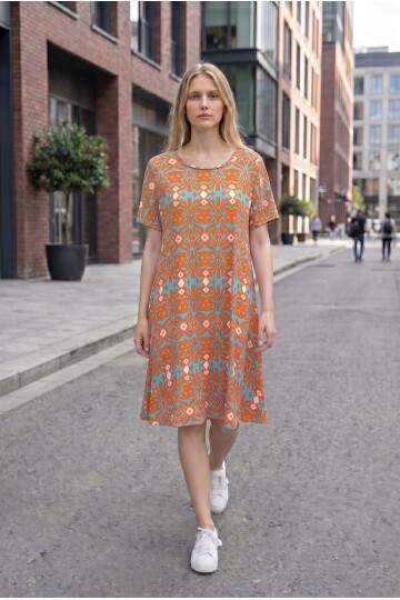 V3 Kısa Kol Ekonomik Elbise