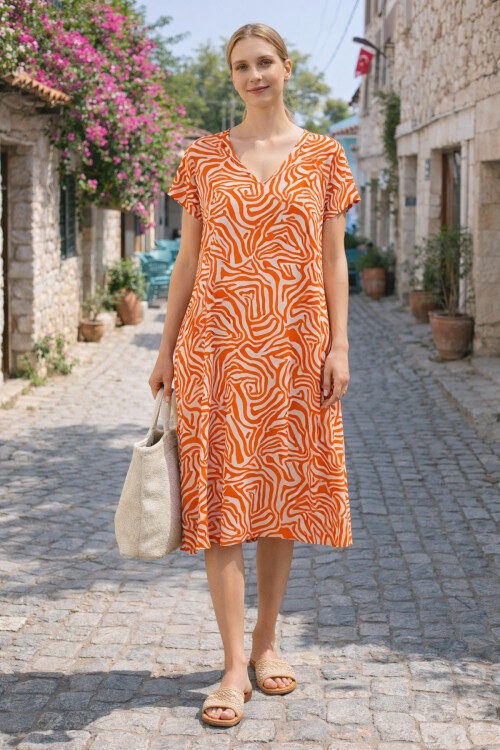 T-80 Kısa Kol Ekonomik Elbise