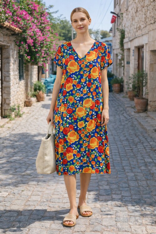 T-80 Kısa Kol Ekonomik Elbise