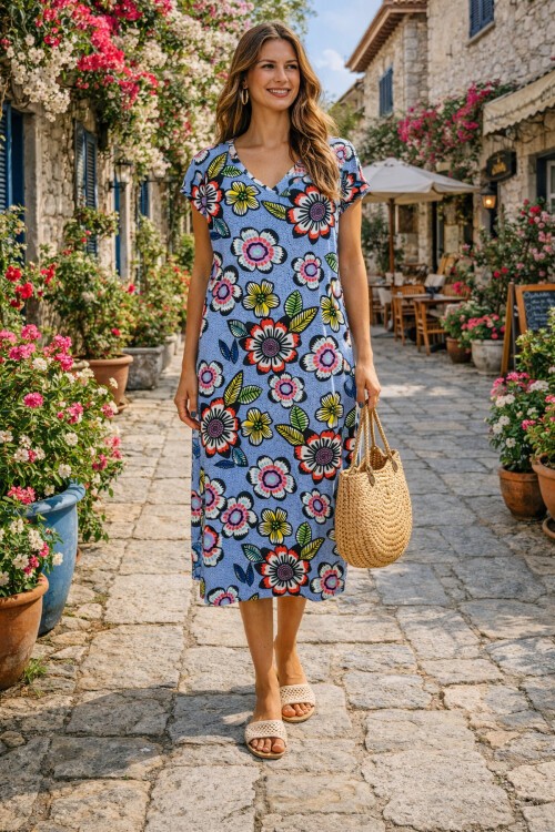 T-80 Kısa Kol Ekonomik Elbise