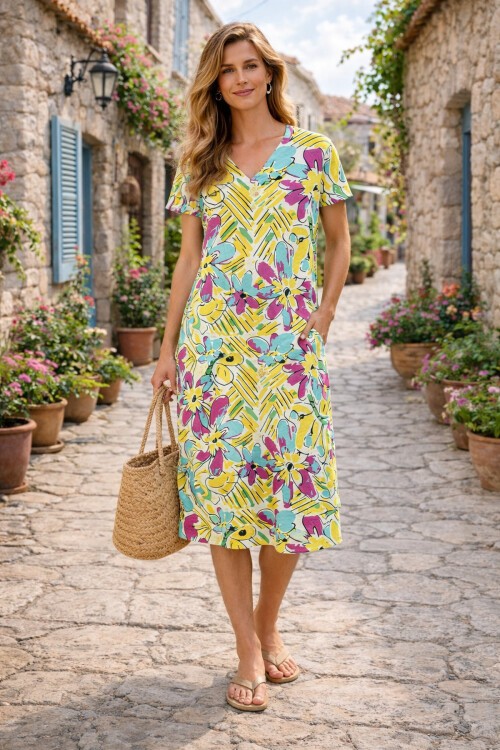 T-80 Kısa Kol Ekonomik Elbise