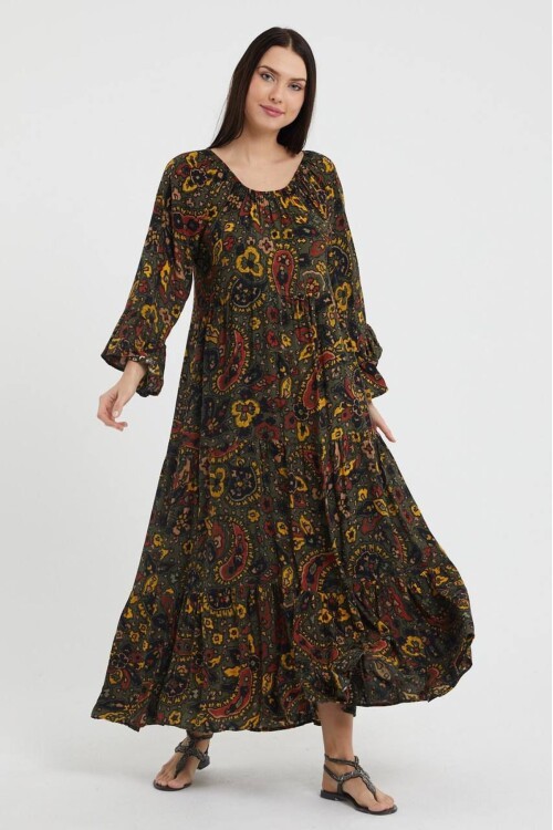 V071 Madonna Yaka Elbise