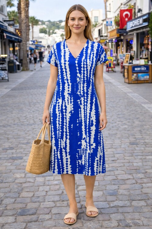 V4 Kısa Kollu Ekonomik Elbise