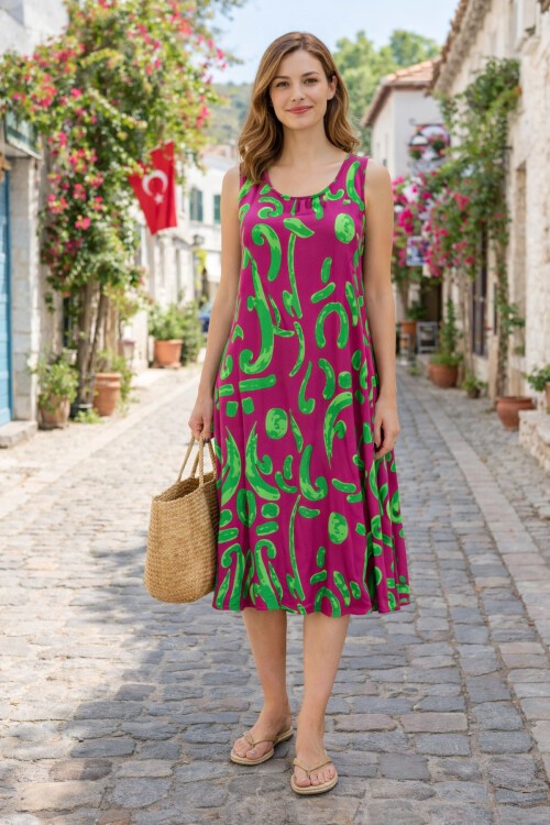 V8 Askılı Ekonomik Grup Elbise