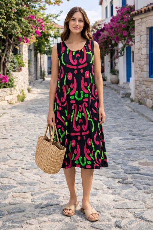 V8 Askılı Ekonomik Grup Elbise