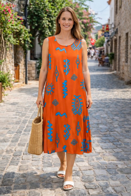 V9 Askılı Ekonomik Model Elbise