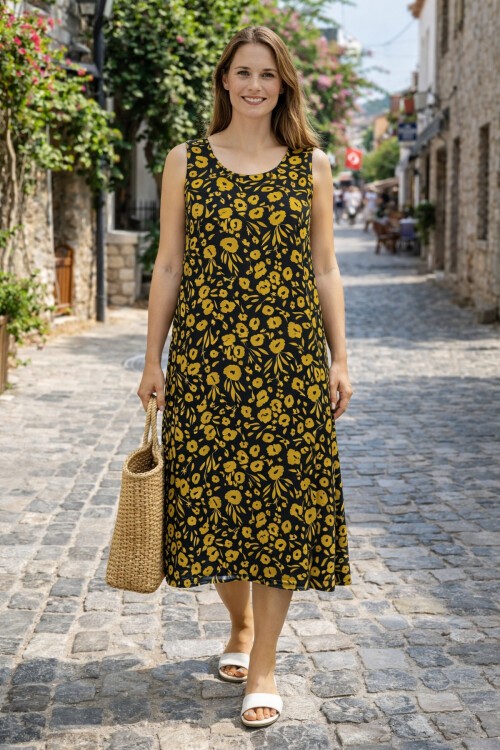 V9 Askılı Ekonomik Model Elbise