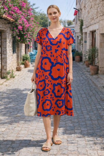 T-80 Kısa Kol Ekonomik Elbise