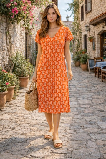 T-80 Kısa Kol Ekonomik Elbise