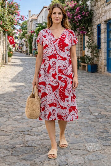 T-80 Kısa Kol Ekonomik Elbise