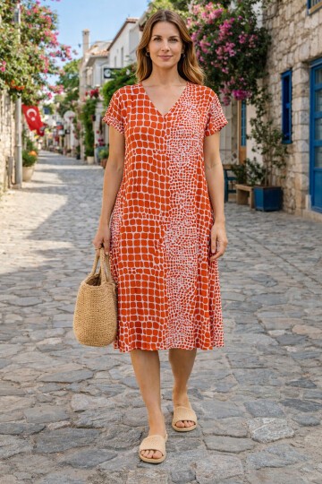 T-80 Kısa Kol Ekonomik Elbise