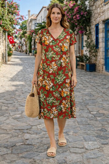 T-80 Kısa Kol Ekonomik Elbise