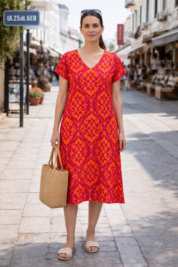 V4 Kısa Kollu Ekonomik Elbise