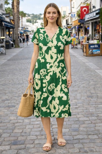 V4 Kısa Kollu Ekonomik Elbise