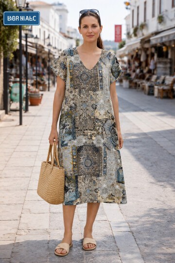 V4 Kısa Kollu Ekonomik Elbise