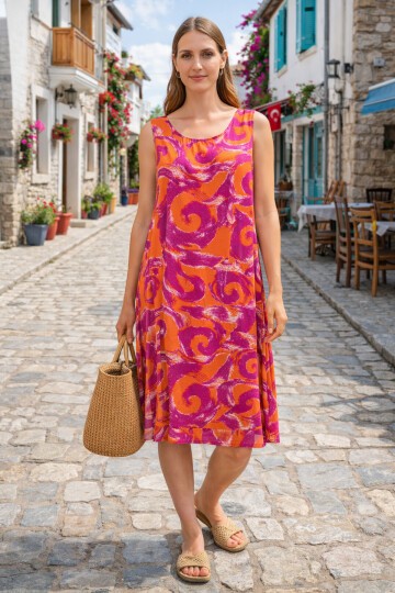 V8 Askılı Ekonomik Grup Elbise