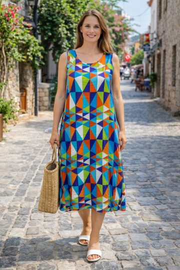 V9 Askılı Ekonomik Model Elbise