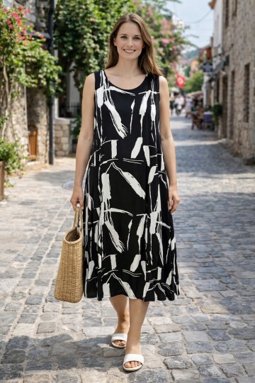 V9 Askılı Ekonomik Model Elbise